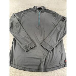 Swannies 1/4 Zip Men's Large Gray Pullover Quarter Zip‎ Performance Stretch Golf
